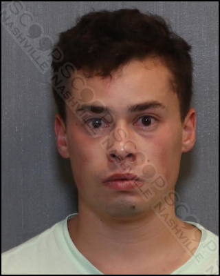 Another Broadway virgin learns his lesson — Nicholas Terry charged with #PublicIntoxication
