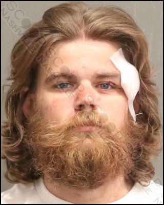 Andrew Murphey punched a woman in the face; she hit him back with a glass vase