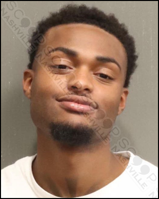 Nashville Police charge Isaiah Yancey with 0.5 grams of marijuana during a traffic stop