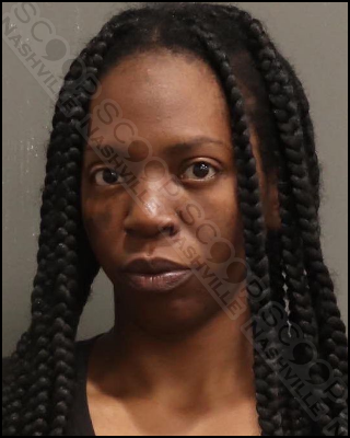Lakeisha Brown charged with vandalizing the same vehicle twice in two months.