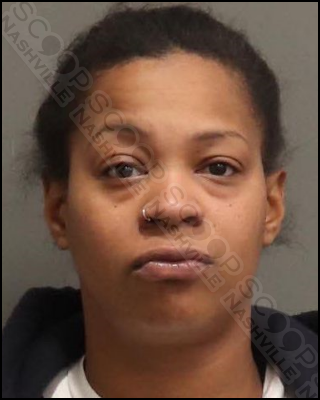 April Hampton — texting while driving leads to arrest for cocaine, handgun, and marjiuana