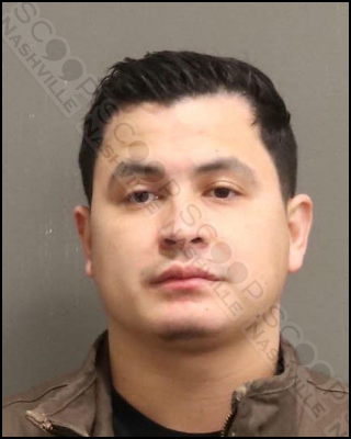 DUI: Armando Bucio vomiting from vehicle at Broadway intersection at 1 a.m.
