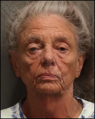 DUI: Judith Hawley took a swig of liquor from her purse before speaking to police