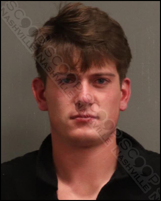 Tourist Jake Pinn spits on and headbutts officers in downtown Nashville